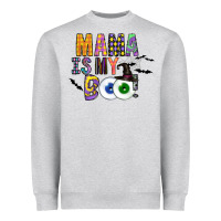 Heather Grey Mama is my Boo Heavyweight Sweatshirt - CowhideDigitalArt