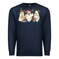 Navy Christmas ghosts Premium Sweatshirt - MaliasSmallBusiness