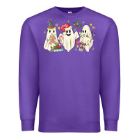 Purple Christmas ghosts Premium Sweatshirt - MaliasSmallBusiness