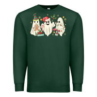 Sports Green Christmas ghosts Premium Sweatshirt - MaliasSmallBusiness