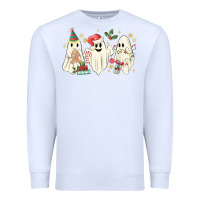 White Christmas ghosts Premium Sweatshirt - MaliasSmallBusiness