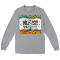 Heather Grey nurse squad tumbler Long Sleeve Tee - BundleAndBundleShop