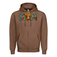 Chestnut highland cow mom Zipper Hoodie - Jasminsmagicworld