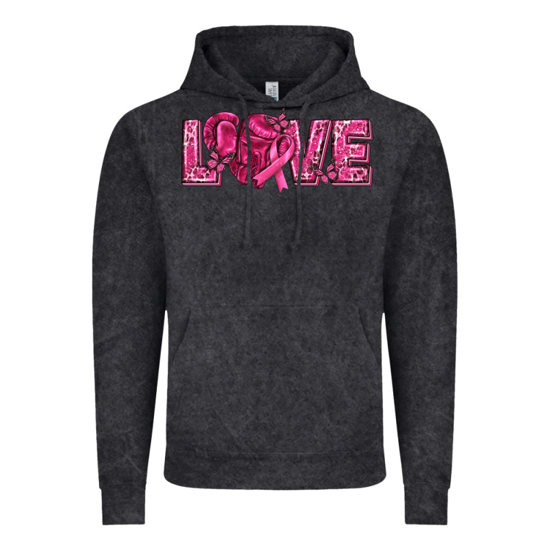 Breast Cancer Love Vintage Hoodie by texasbilliewilder | Teevron