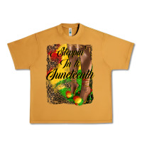 Peanut Butter steppin' in to juneteenth Urban Heavy Tee - HRA Design Shop