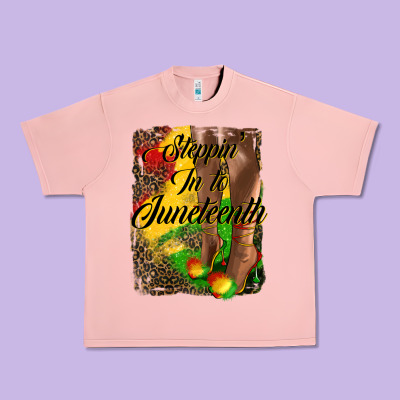 Steppin' In To Juneteenth Urban Heavy Tee Designed By Hra Design Shop