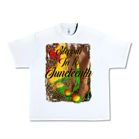 White steppin' in to juneteenth Urban Heavy Tee - HRA Design Shop
