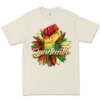 Bone juneteenth fist sunflower Premium Tee - BarkalooDesign