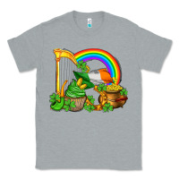 Heather Grey st patricks day  rainbow shamrocks Classic Tee - AdoDesignShop