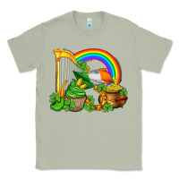 Matcha st patricks day  rainbow shamrocks Classic Tee - AdoDesignShop