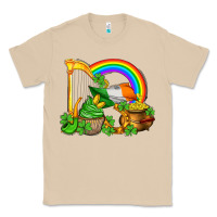 Mushroom st patricks day  rainbow shamrocks Classic Tee - AdoDesignShop