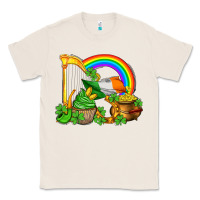 Natural st patricks day  rainbow shamrocks Classic Tee - AdoDesignShop