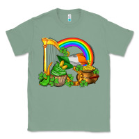 Sage st patricks day  rainbow shamrocks Classic Tee - AdoDesignShop