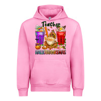 Fuchsia Pink hallothanksmas teacher Urban Hoodie - texasbilliewilder