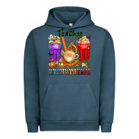 Pigment Midnight Navy hallothanksmas teacher Urban Hoodie - texasbilliewilder