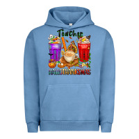 Pigment Pebble Blue hallothanksmas teacher Urban Hoodie - texasbilliewilder