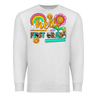 Oatmeal Heather hello first grade Premium Sweatshirt - NancyCooperArtShop