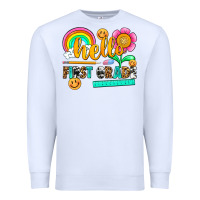 White hello first grade Premium Sweatshirt - NancyCooperArtShop