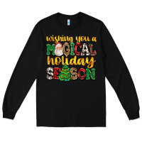 Black wishing you a magical season Long Sleeve Tee - AdoDesignShop