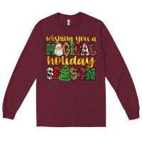 Burgundy wishing you a magical season Long Sleeve Tee - AdoDesignShop