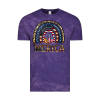 Cloud Purple merica rainbow Vintage Tee - CowhideDigitalArt
