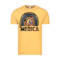 Vintage Mustard merica rainbow Vintage Tee - CowhideDigitalArt