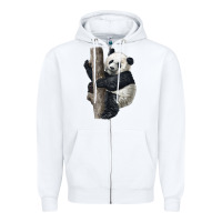 Giant Panda Zipper Hoodie | Teevron