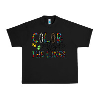 Black color outside the lines Urban Heavy Tee - CowhideDigitalArt