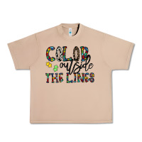 Burro color outside the lines Urban Heavy Tee - CowhideDigitalArt