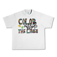 Lunar Rock color outside the lines Urban Heavy Tee - CowhideDigitalArt