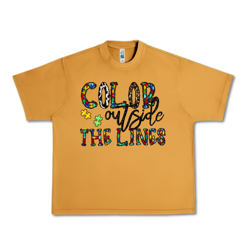 Color Outside The Lines Urban Heavy Tee by CowhideDigitalArt | Teevron