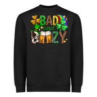 Black Bad and boozy st. patricks day Heavyweight Sweatshirt - Neo Western
