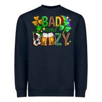 Navy Bad and boozy st. patricks day Heavyweight Sweatshirt - Neo Western