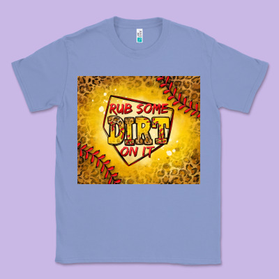 Rub Some Dirt On It Softball Classic Tee Designed By Jasminsmagicworld