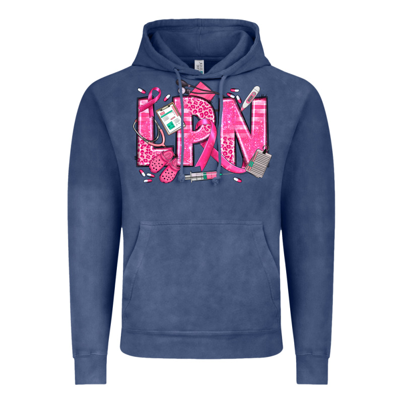 Breast Cancer Lpn Licensed Practical Nurse Vintage Hoodie by texasbilliewilder | Teevron