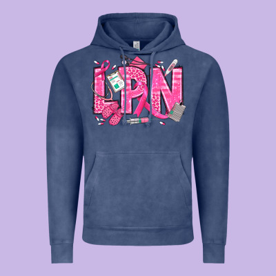 Breast Cancer Lpn Licensed Practical Nurse Vintage Hoodie Designed By Texasbilliewilder