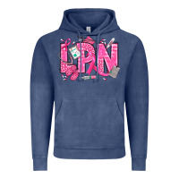 Vintage Denim Breast Cancer LPN Licensed Practical Nurse Vintage Hoodie - texasbilliewilder