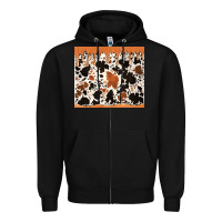 Black cowhide dripping glitter tumbler Zipper Hoodie - Jasminsmagicworld