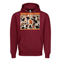 Burgundy cowhide dripping glitter tumbler Zipper Hoodie - Jasminsmagicworld