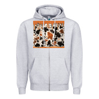 Heather Grey cowhide dripping glitter tumbler Zipper Hoodie - Jasminsmagicworld