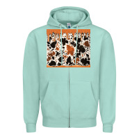 Seafoam cowhide dripping glitter tumbler Zipper Hoodie - Jasminsmagicworld