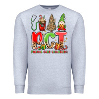 Heather Grey pct patient care technician christmas Premium Sweatshirt - MaliasSmallBusiness