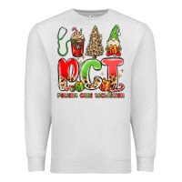 Oatmeal Heather pct patient care technician christmas Premium Sweatshirt - MaliasSmallBusiness