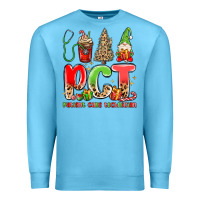 Ocean Blue pct patient care technician christmas Premium Sweatshirt - MaliasSmallBusiness