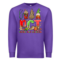 Purple pct patient care technician christmas Premium Sweatshirt - MaliasSmallBusiness