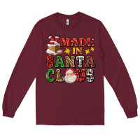 Burgundy made in santa claus ado Long Sleeve Tee - AdoDesignShop