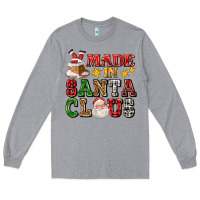 Heather Grey made in santa claus ado Long Sleeve Tee - AdoDesignShop