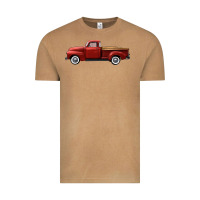Vintage Camel western red truck right side view Vintage Tee - FaDigitalArtStudio