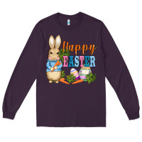 Plum easter bunny egg and carrots Long Sleeve Tee - AdoDesignShop