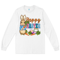 White easter bunny egg and carrots Long Sleeve Tee - AdoDesignShop
